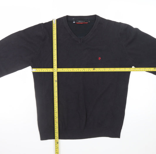 Mens UK Size S Pierre Cardin Black Pullover Jumper