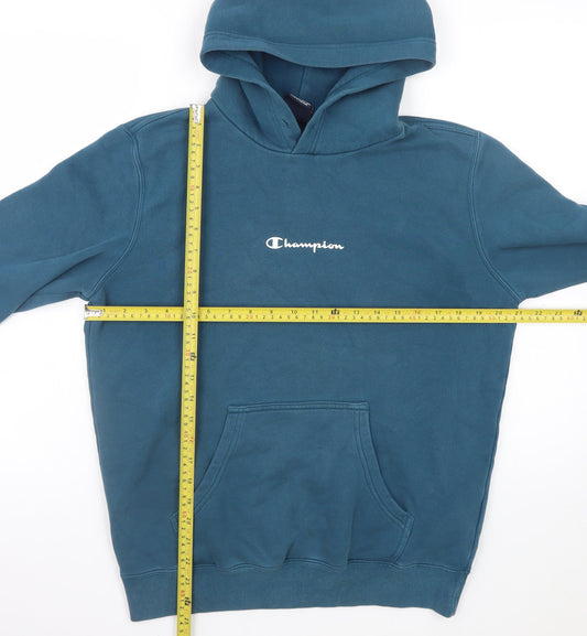 Mens UK Size M Champion Blue Pullover Hoodie