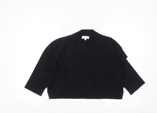 Linea Women Black XL Knit Open Front Cardigan Jumper