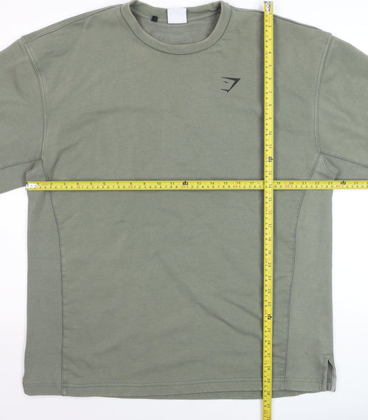 Gymshark Men's Green XL Athletic Fit Short Sleeve T-Shirt