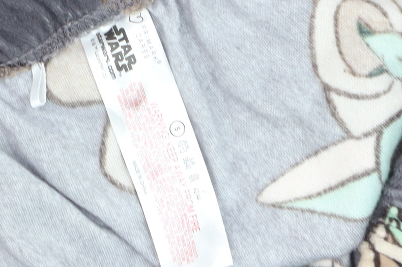 Primark Boys Grey Star Wars Baby Yoda Fleece Pyjama Pants Size 5 Years