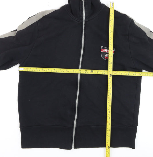 Moto Men's Black Track Jacket Medium Full Zip Sportswear