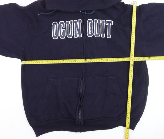 Ritchie's Sportswear Men's Blue XL Full Zip Hoodie College Style