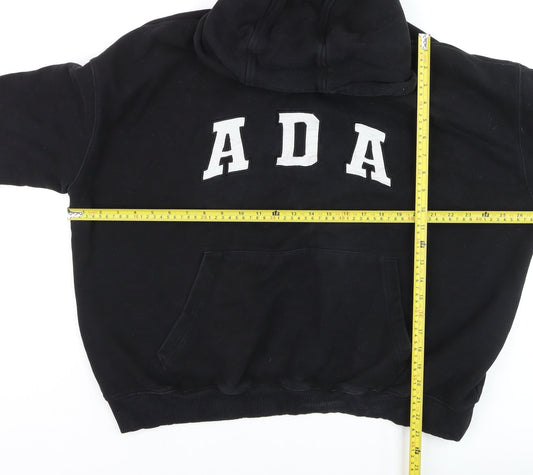 Adanola Men’s Black XL Pullover Hoodie with Logo
