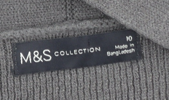 Marks and Spencer Women’s Grey Longline Knit Cardigan Size 10