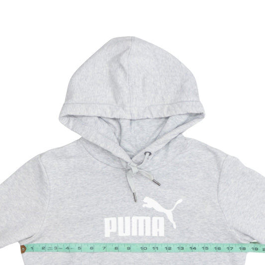 Puma Womens Grey Size 10 Pullover Hoodie Sweatshirt