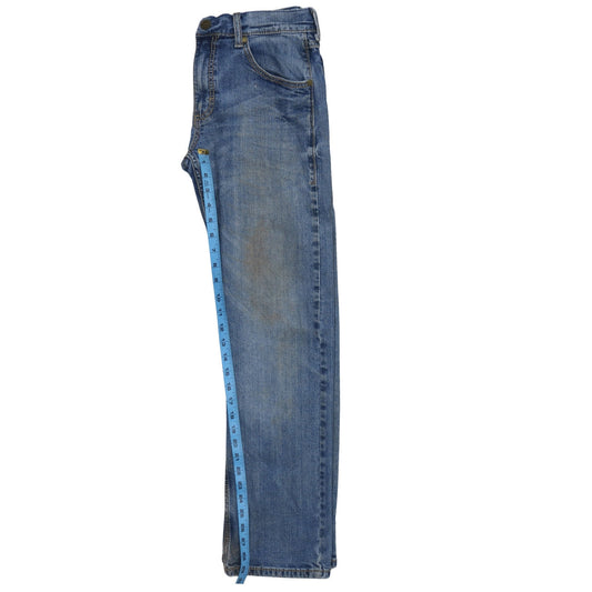 Mens UK Size M Wrangler Regular Fit Straight Blue Jeans
