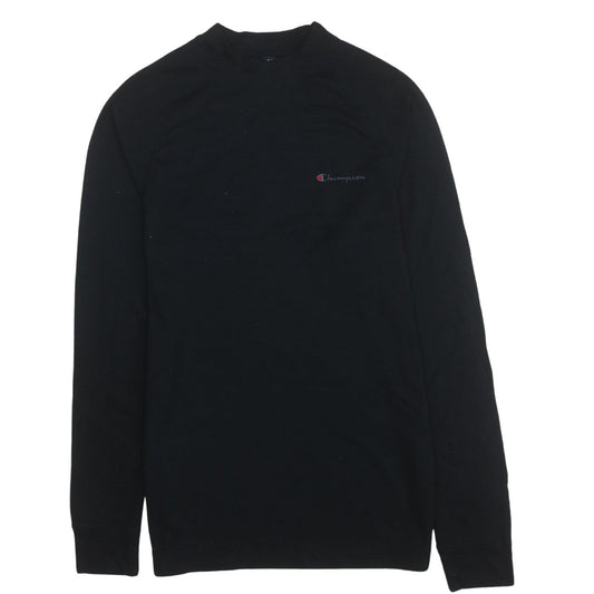Champion Men's Black Long Sleeve Pullover T-Shirt Size L