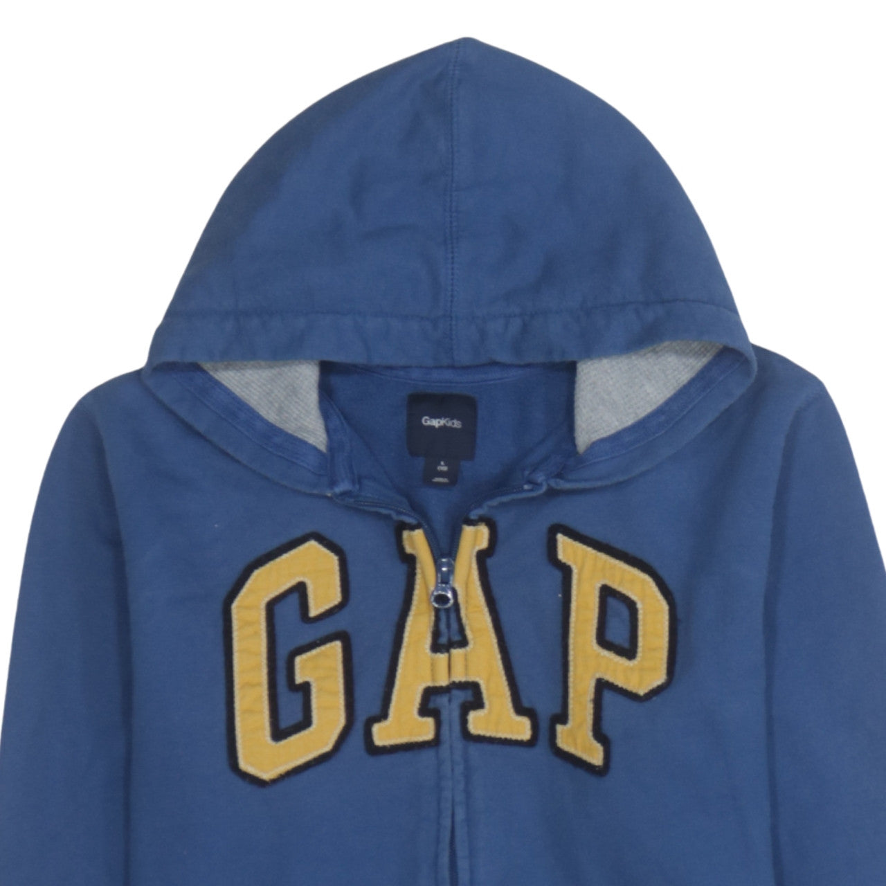 GAP Kids Boys Blue Full Zip Hoodie Sweatshirt L (10) Cotton Blend