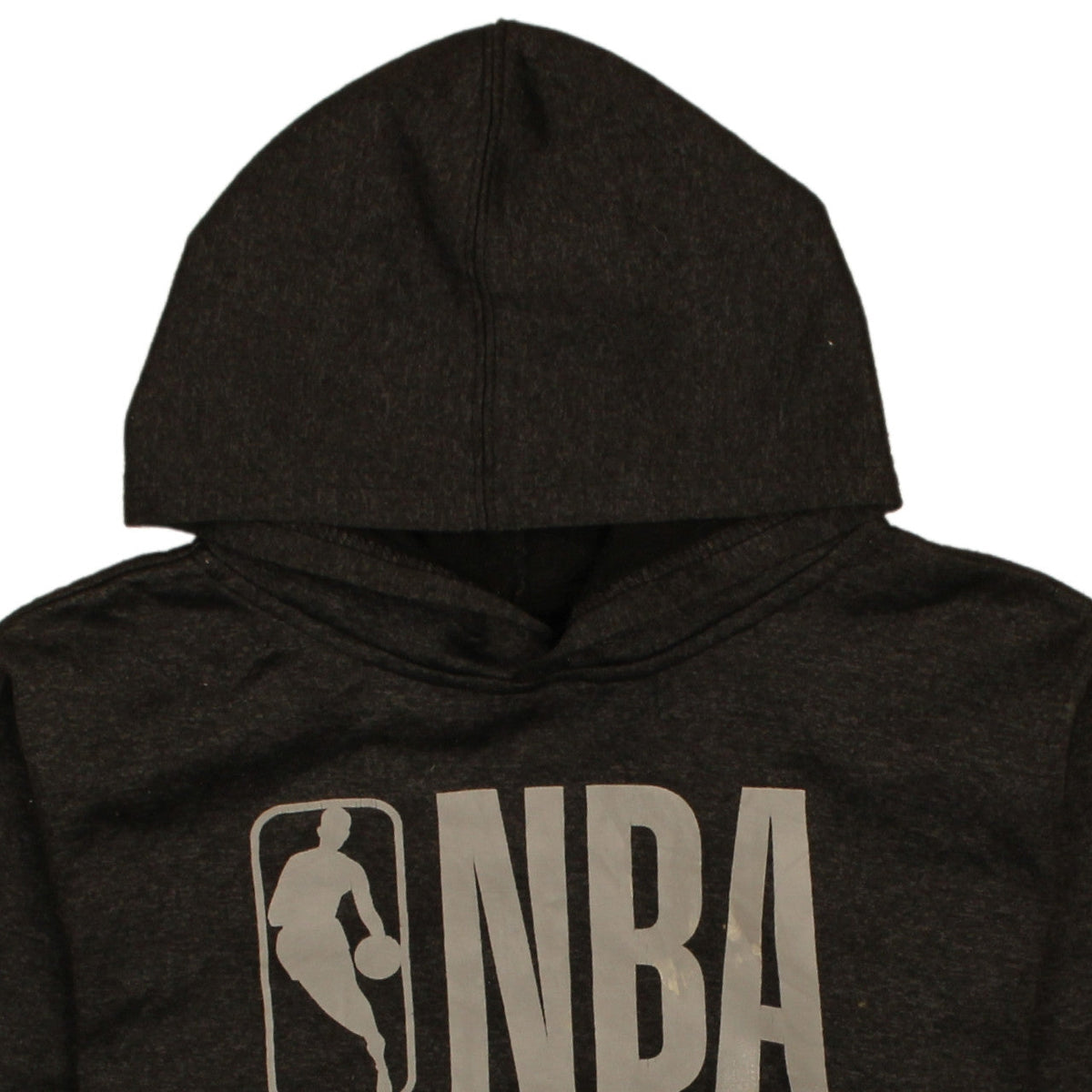 Brand and care label for NBA boys’ black hoodie l (14-16) pullover basketball graphic sweatshirt