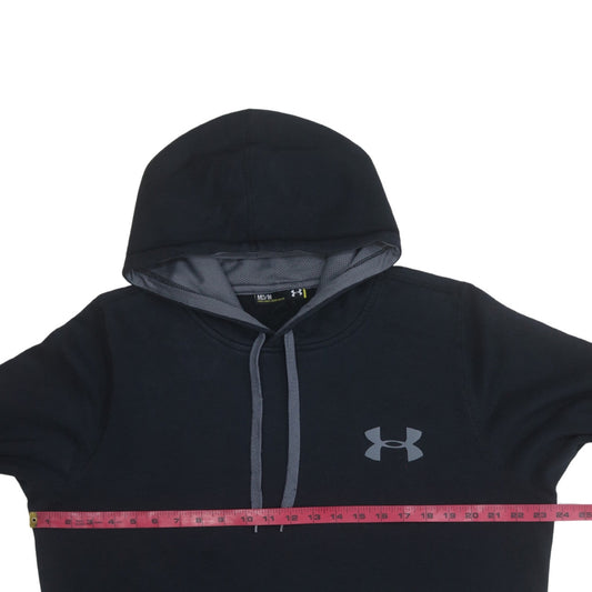 Under Armour Men's Black Pullover Hoodie M Loose Fit ColdGear