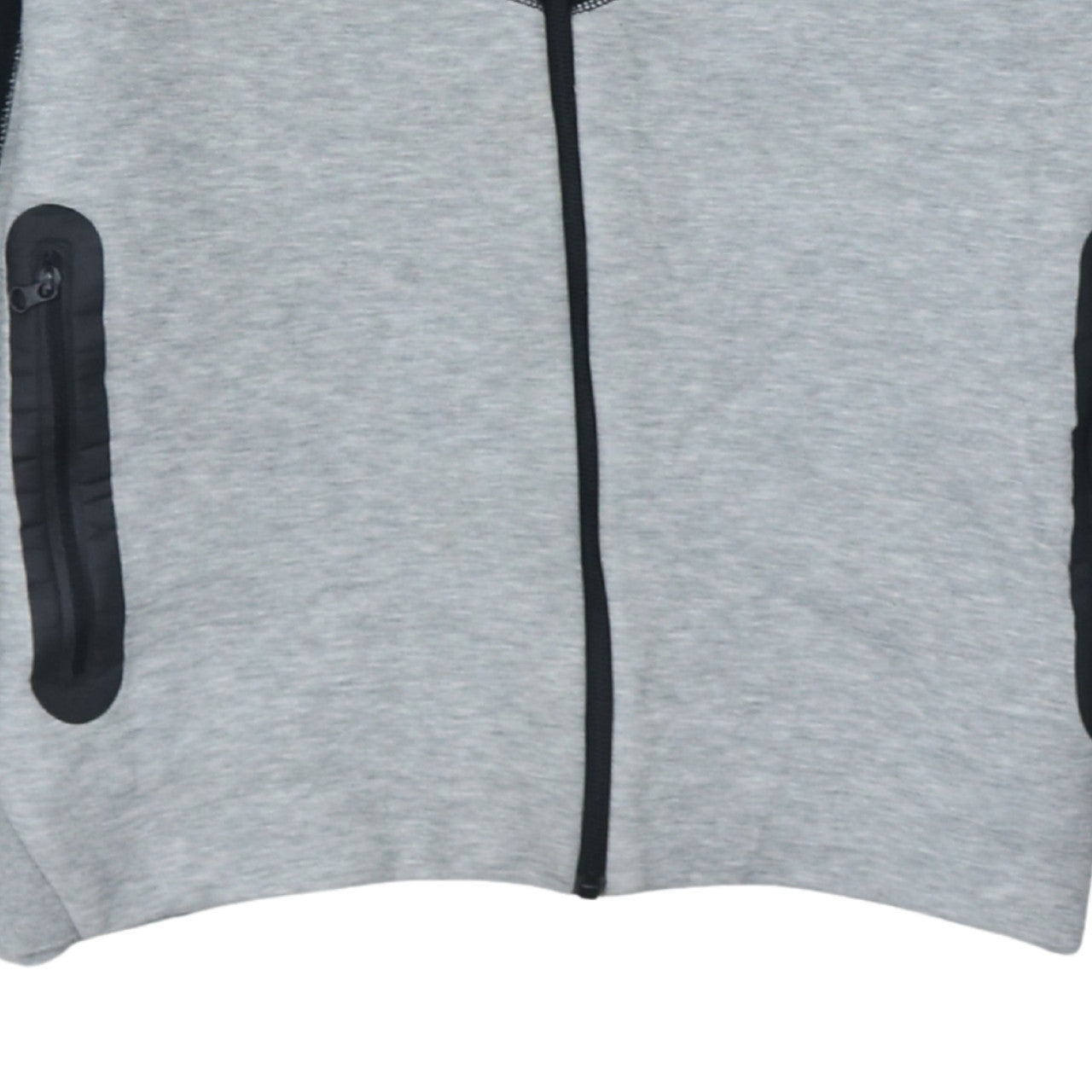 Nike Boys Black Grey XL Full Zip Colourblock Hoodie Sweatshirt