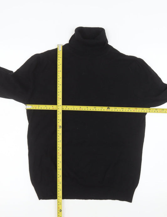 Next Women’s Black Roll Neck Long Sleeve Knit Top Size 14
