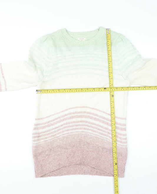 Fat Face Women's Multicoloured Striped Crew Neck Jumper Size 10