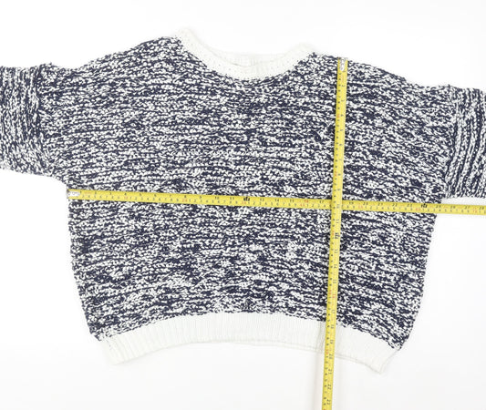 Tu Women’s Multicoloured Chunky Knit Crew Neck Pullover Jumper Size 22