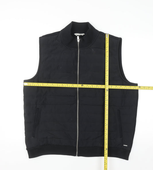Marks and Spencer Autograph Men's Black XL Quilted Bodywarmer Gilet
