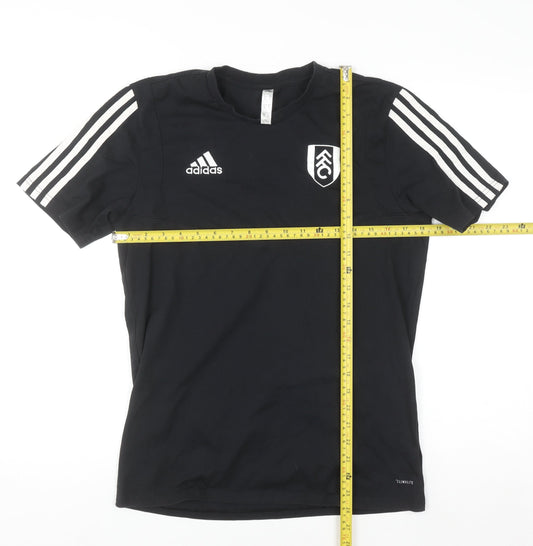 Adidas Men’s Black Fulham FC Climalite Short Sleeve Sports T-Shirt Size S
