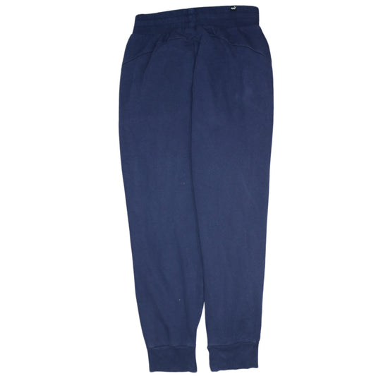 Puma Men's Blue Jogger Sweatpants S Regular Fit Cotton Blend