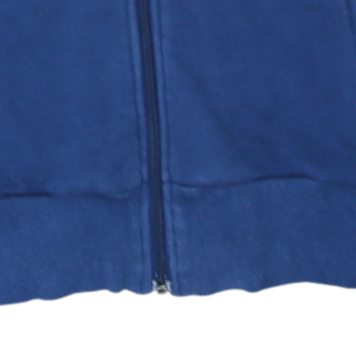 Additional view of Adidas Women Blue Full Zip Hoodie Sweatshirt, size 8, Retro Logo