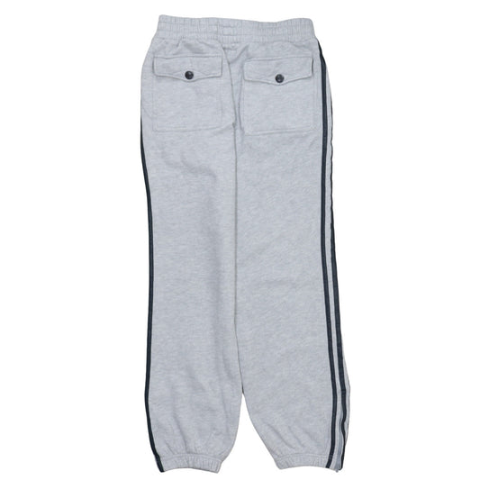 Adidas Men's Grey Jogger Sweatpants S Vintage 3 Stripe Fleece