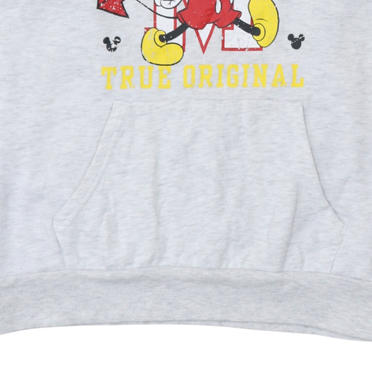 Disney Primark Women Grey Mickey Mouse Hoodie Size L 14/16 Pullover