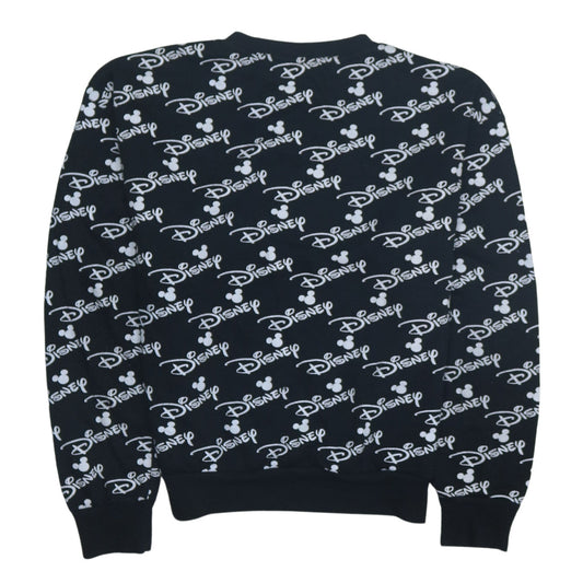 Disney Women's Black XS Pullover Sweatshirt with Mickey Print
