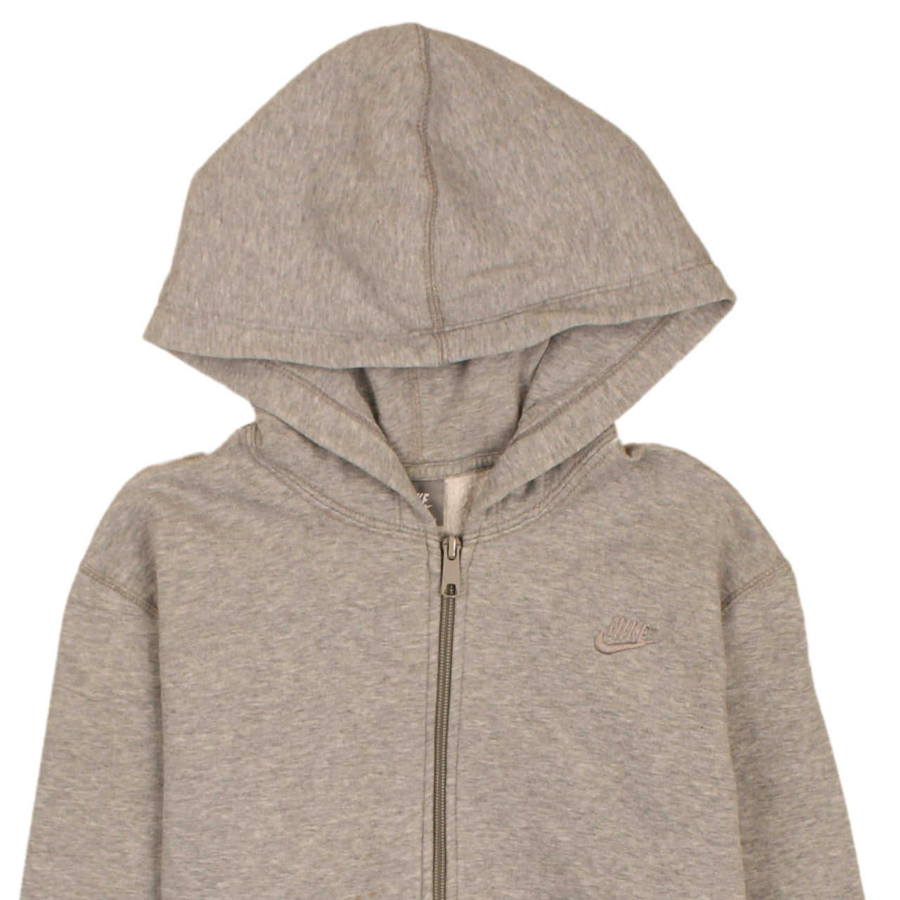 Nike Womens Grey Full Zip Hoodie Size L (12-14) Sportswear