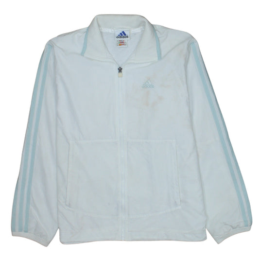 Additional front view of Adidas Women’s White, size UK 10, Full Zip Sports Jacket