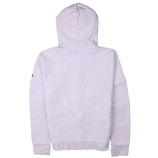 H&M Men's White Graphic Print Pullover Hoodie Size M