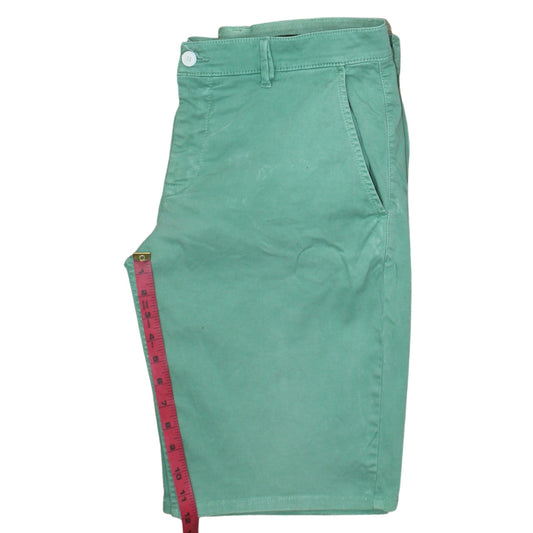 Hugo Boss Men's Green Chino Shorts Size 36 Regular Fit Summer Style