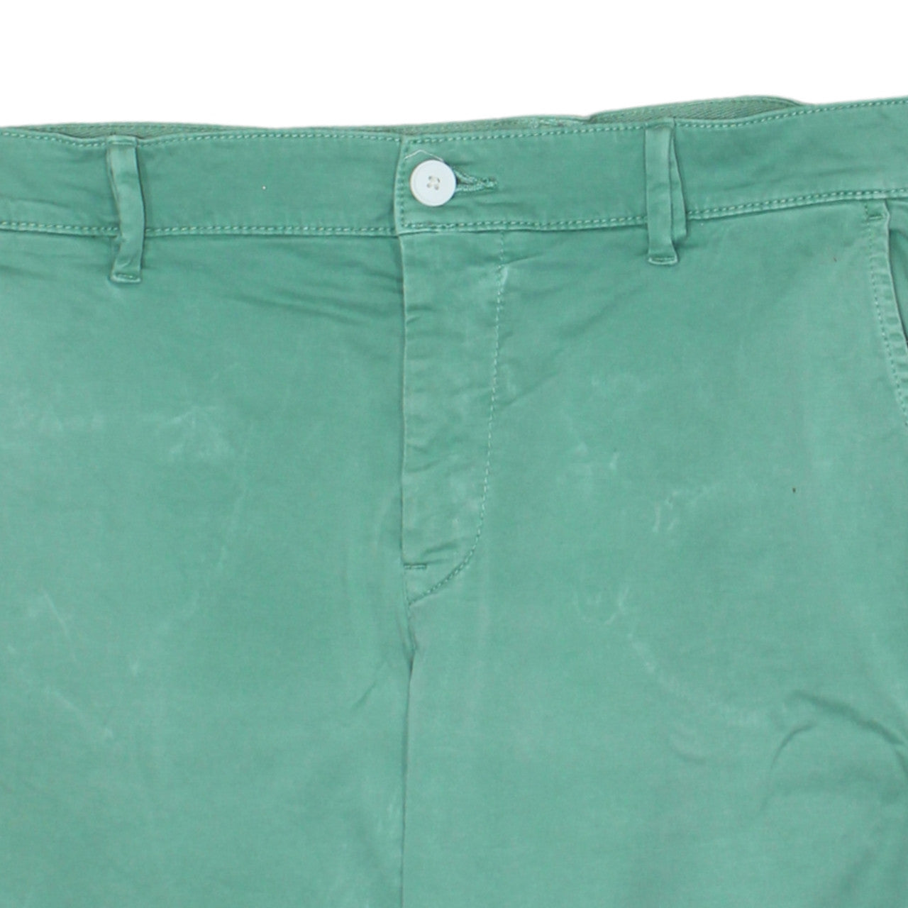 Hugo Boss Men's Green Chino Shorts Size 36 Regular Fit Summer Style