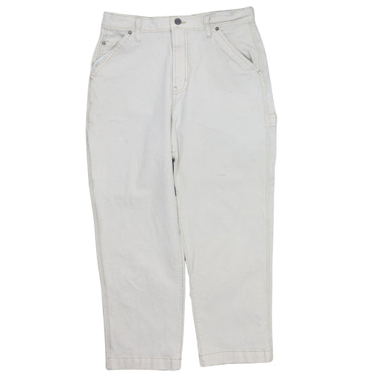 Gap Women’s Ivory Straight Leg Jeans Size 14 Regular Fit