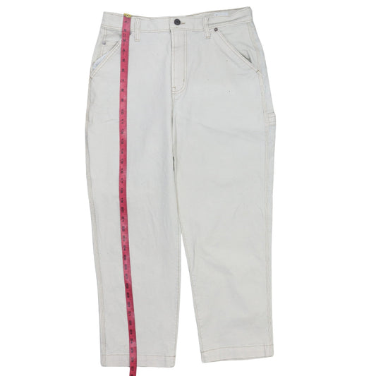 GAP Women’s Ivory Straight Leg Jeans Size 14 Regular Fit