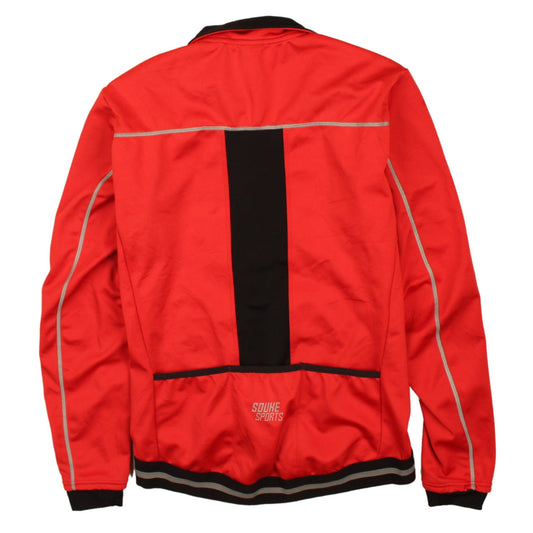 Souke Sports Men's Red Softshell Windbreaker Jacket Size S