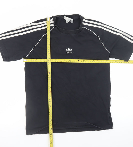 Adidas Men's Black Short Sleeve Crew Neck Cotton T-Shirt Size S