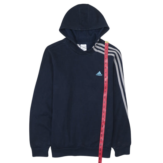 Adidas Boys Blue Pullover Hoodie 164cm Regular Fit Sportswear