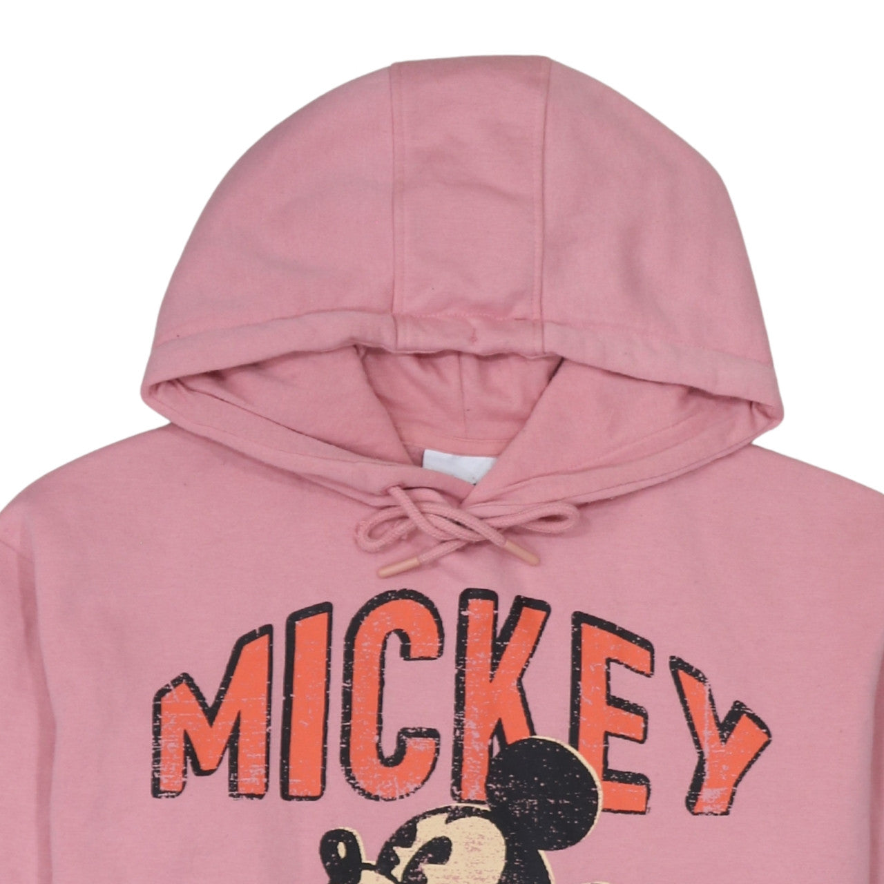 Disney Primark Women Pink Mickey Hoodie Size S UK 10/12 Cotton Blend