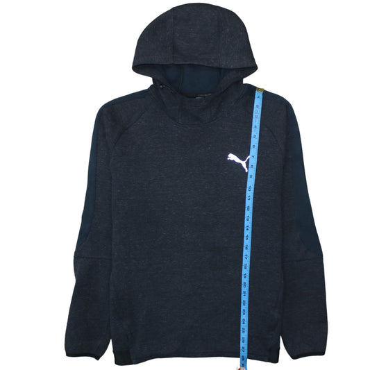 Puma Men's Blue XL Hooded Track Jacket with Reflective Logo