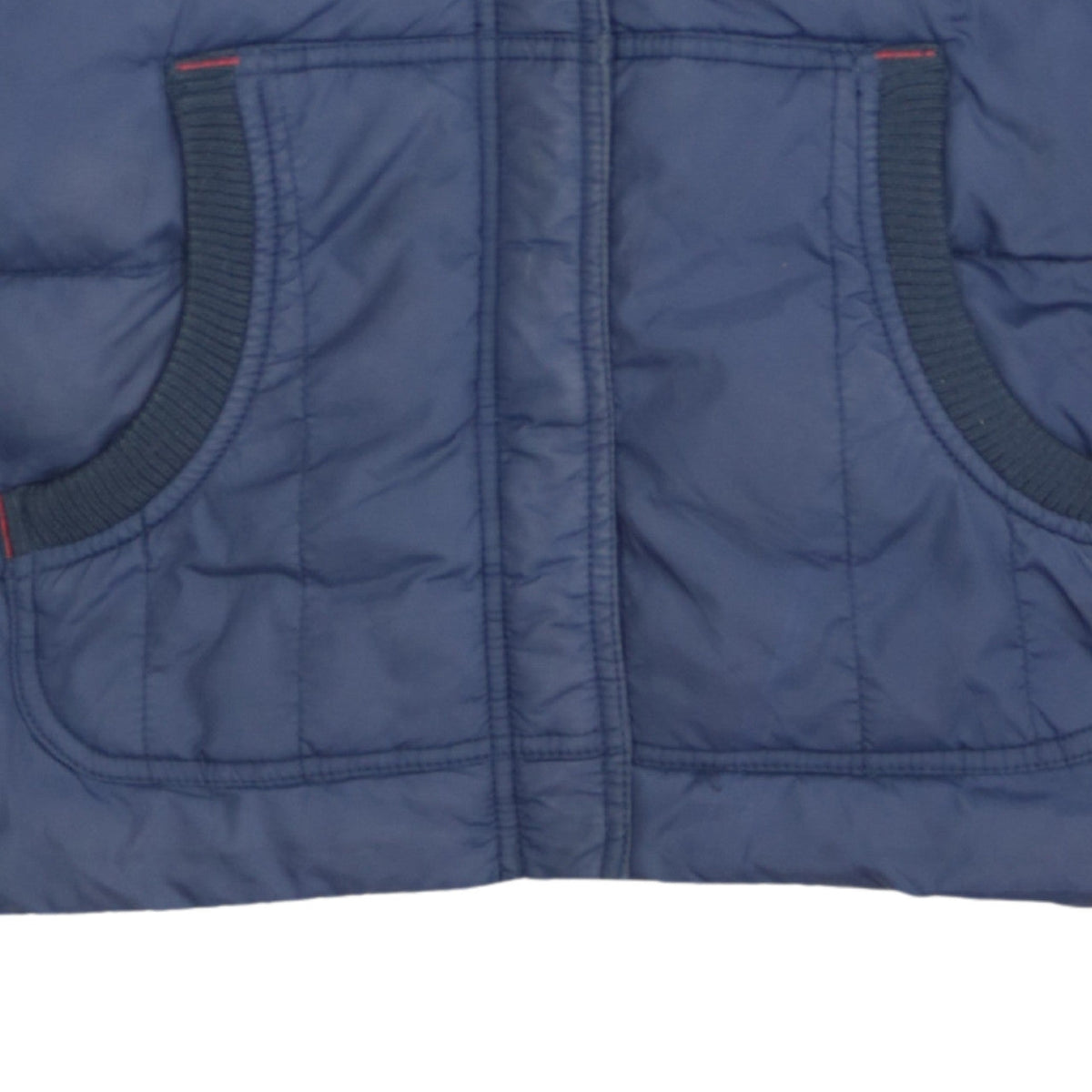 Additional view of Tommy Hilfiger Women Blue Puffer Waistcoat M Sleeveless Zip