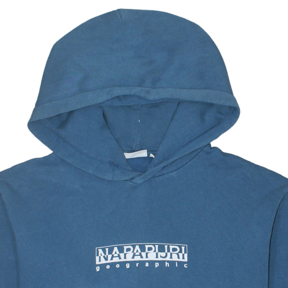 Additional view of Napapijri Men's Blue Pullover Hoodie, size S, Logo Graphic Cotton