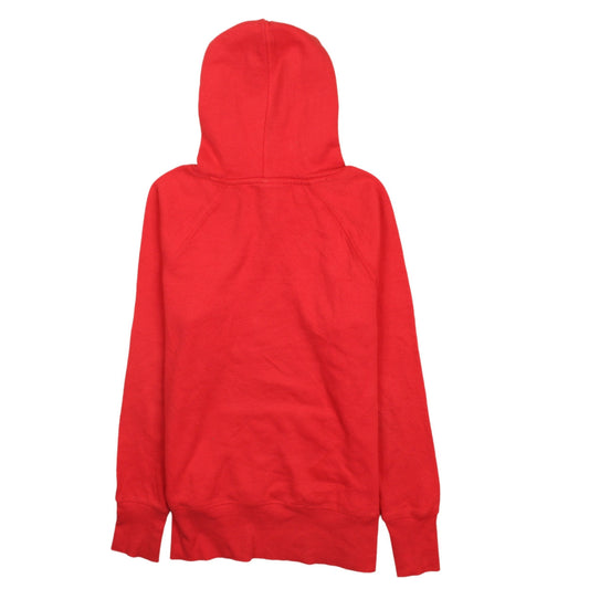 Reebok Women’s Red Pullover Hoodie M Cotton Blend Casual