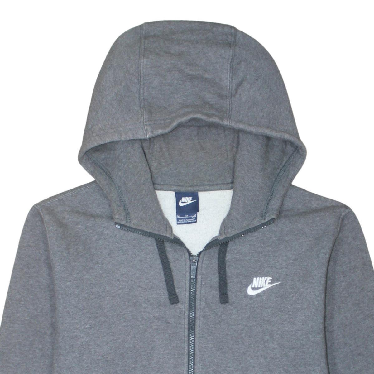 Additional view of Nike Men's Grey Full Zip Hoodie, size M, Fleece Sportswear