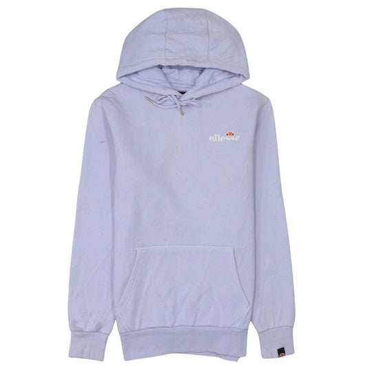 Additional front view of Ellesse women’s lilac pullover hoodie small cotton blend casual