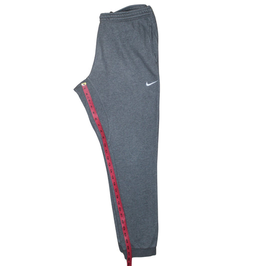 Nike Men’s Grey Jogger Trousers L Regular Fit Cotton Blend