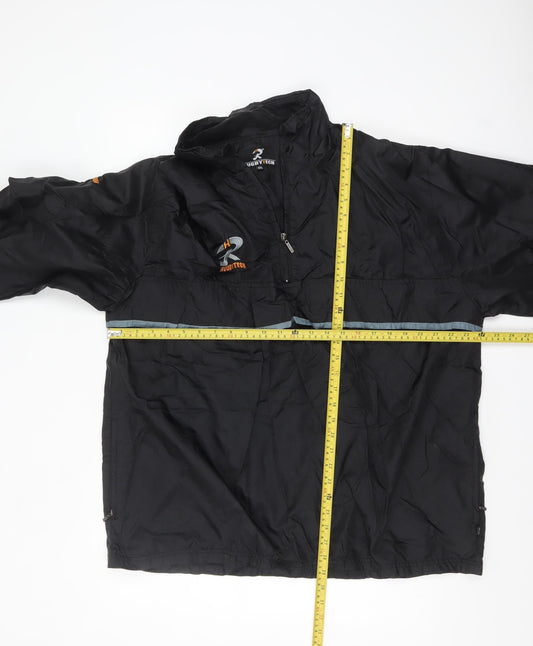 RugbyTech Men's Black 2XL Windbreaker Sports Jacket