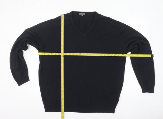 Wolsey Men’s Black 2XL V-Neck Acrylic Knit Jumper