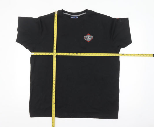 Christian Lacroix Men’s Black Graphic Short Sleeve T-Shirt L