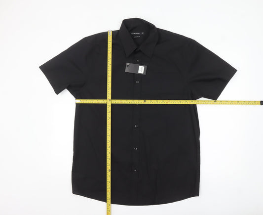 Cedar Wood State Men’s Black 16in Regular Fit Short Sleeve Shirt