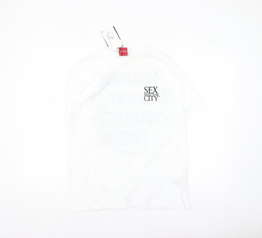 Pull&Bear Women’s White Sex and the City T-Shirt Size S