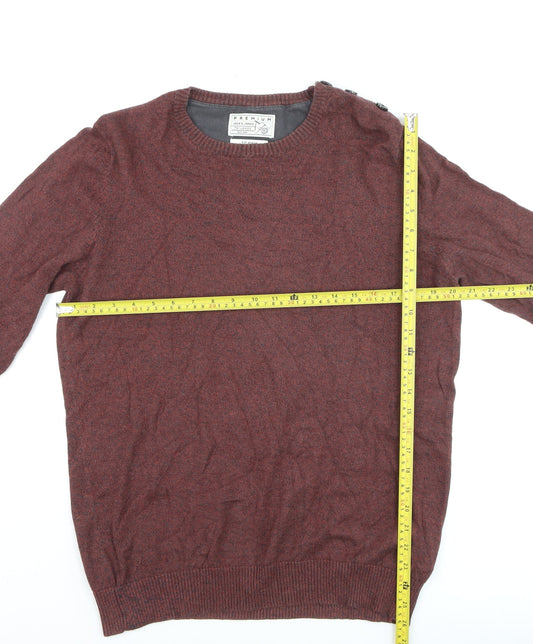 Jack & Jones Men’s Brown Medium Crew Neck Pullover Jumper
